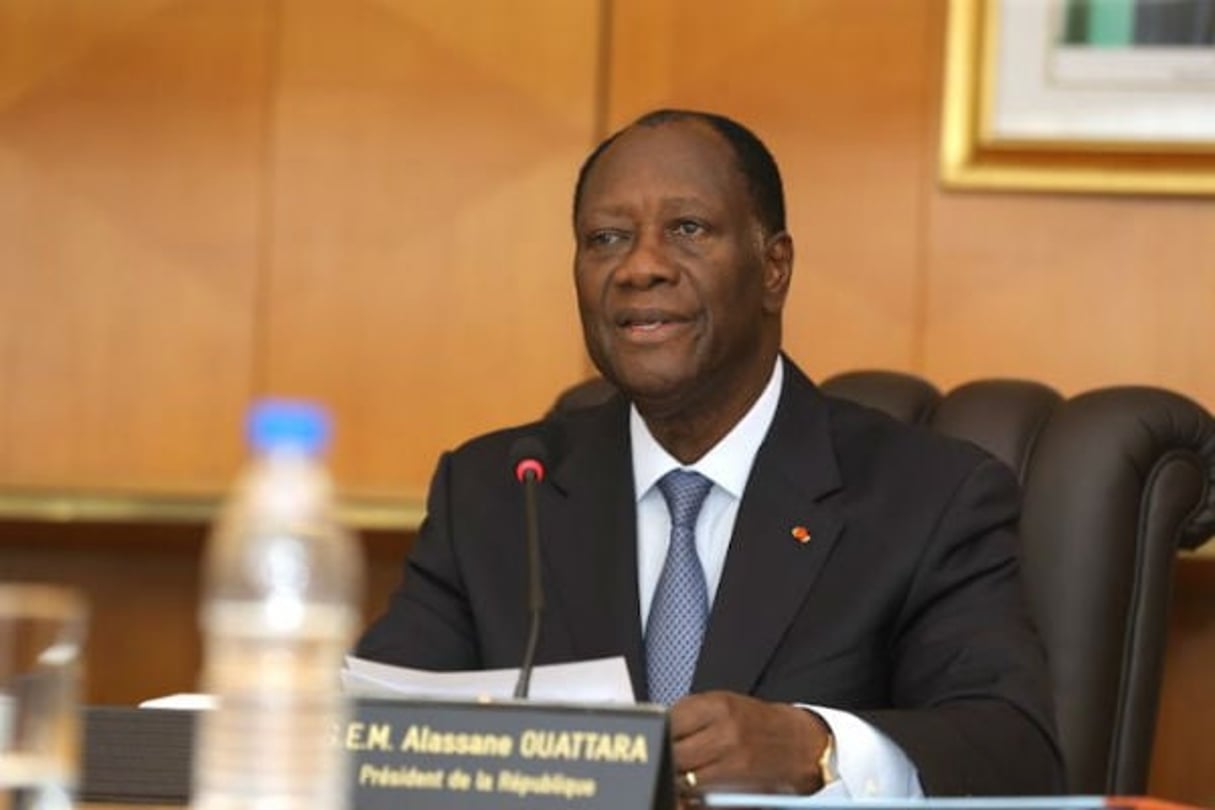 Alassane Ouattara, lors de son allocution télévisée du 7 mars 2018. © DR / Présidence Côte d’Ivoire.