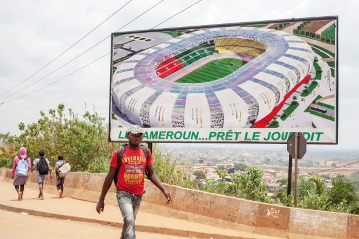 Le stade Paul-Biya d’Olembé, au Cameroun. © Adrienne Surprenant/collectif item pour JA