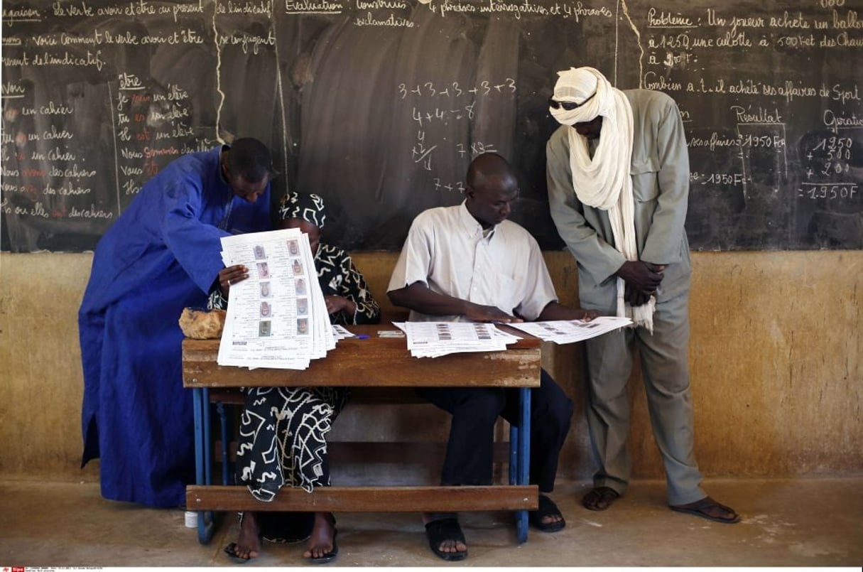 Un bureau de vote pour les élections législatives du Mali à Gao, le 24 novembre 2013. (photo d’illustration) © Jerome Delay/AP/SIPA