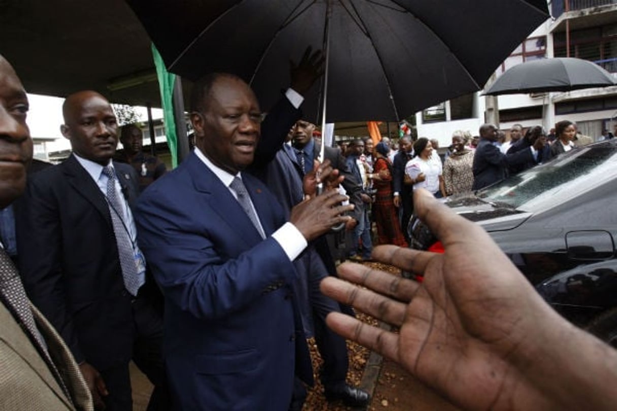Le président ivoirien Alassane Ouattara. © Sevi Herve Gbekide/AP/SIPA