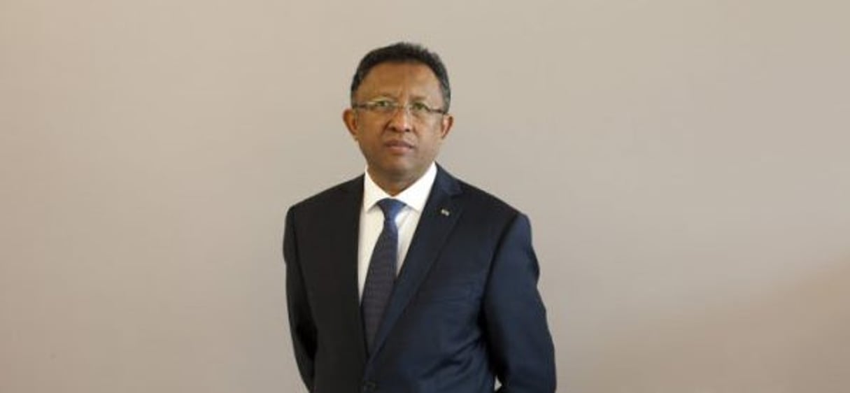 Hery Rajaonarimampianina a été élu à la présidence de Madagascar en 2014. © Sandra Rocha pour Jeune Afrique