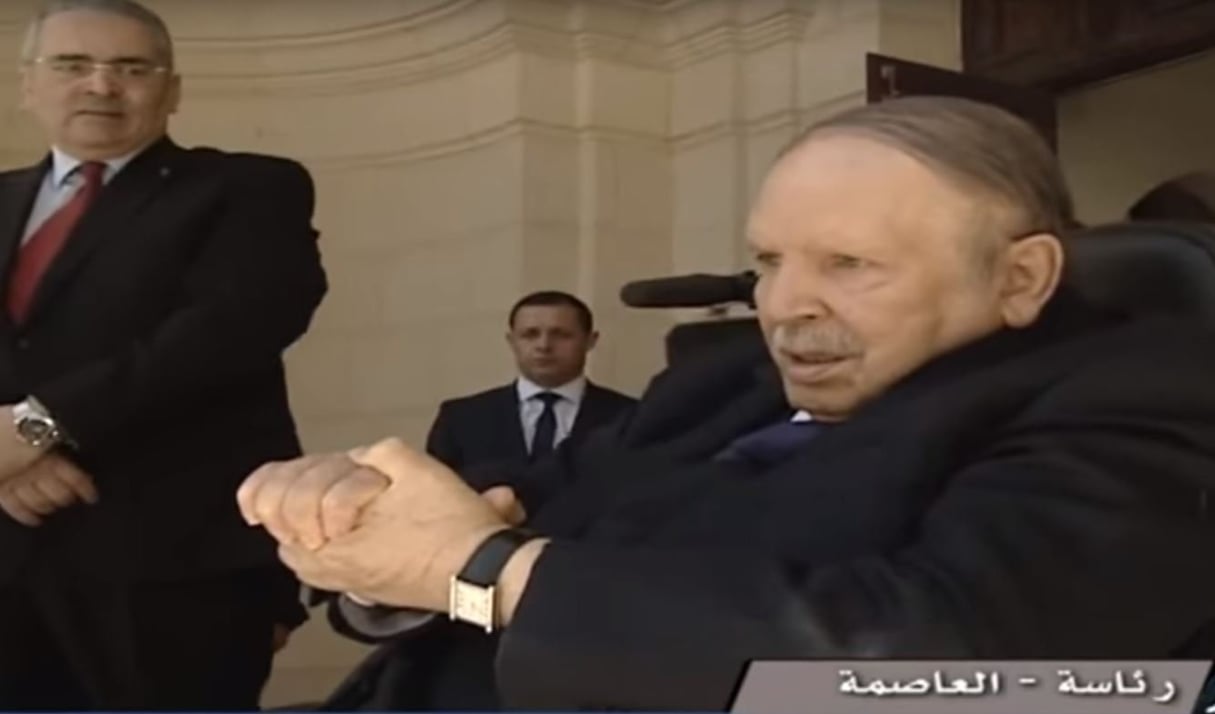 Abdelaziz Bouteflika à Alger, le 9 avril 2018. © DR / Capture d’écran Youtube.