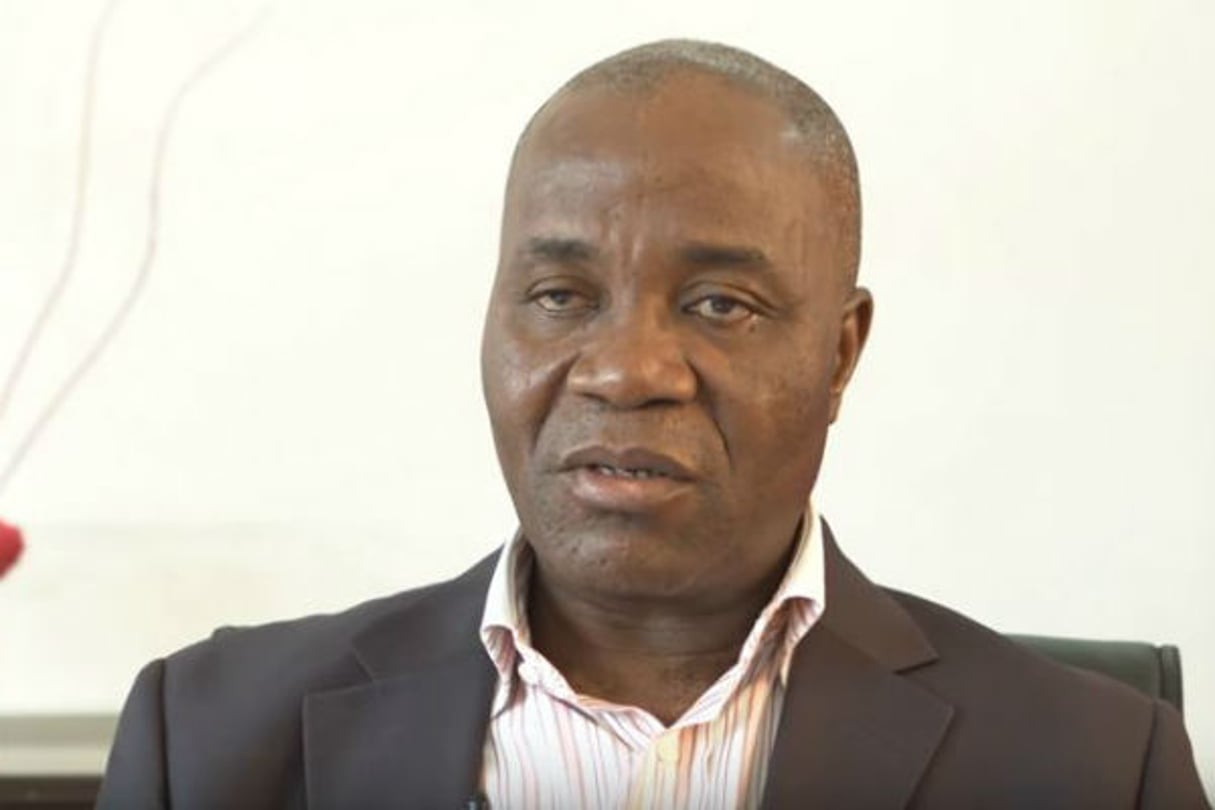 Jean Gervais Tchéidé, président du comité d’organisation de l’EDS du 22 mars, ici en 2014 dans une vidéo de soutien à Laurent Gbagbo. © DR / Capture d’écran Youtube.