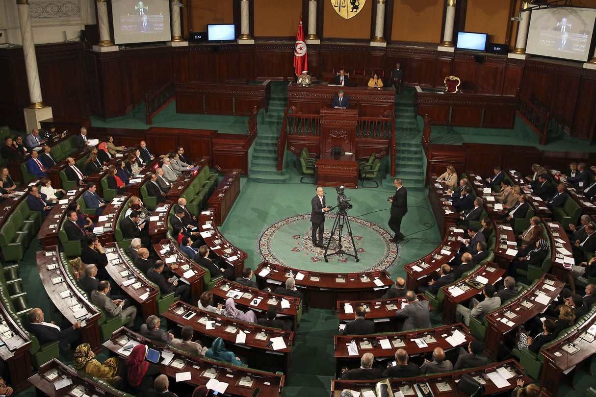 Le Parlement tunisien, le 30 octobre 2017 © Hassene Dridi/AP/SIPA