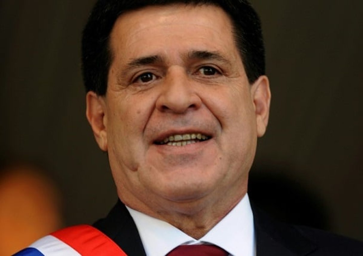 Le président du Paraguay Horacio Cartes à Asuncion, le 15 août 2013. © AFP/Archives / NORBERTO DUARTE
