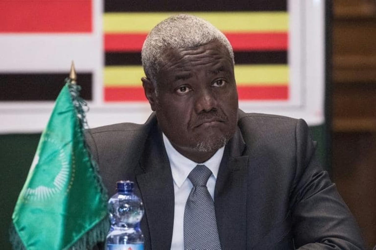 Le président de la Commission de l’Union africaine (UA) Moussa Faki, le 21 juin 2018 à Addis-Abeba, en Éthiopie. © YONAS TADESSE / AFP