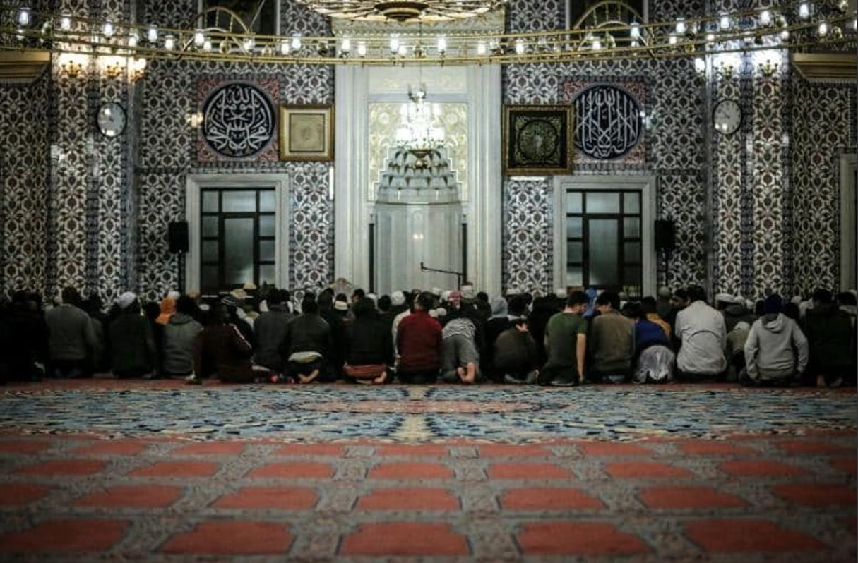 Prière à la mosquée Nizamiye de Midrand, à Johannesburg, le 16 mai 2018. © AFP
