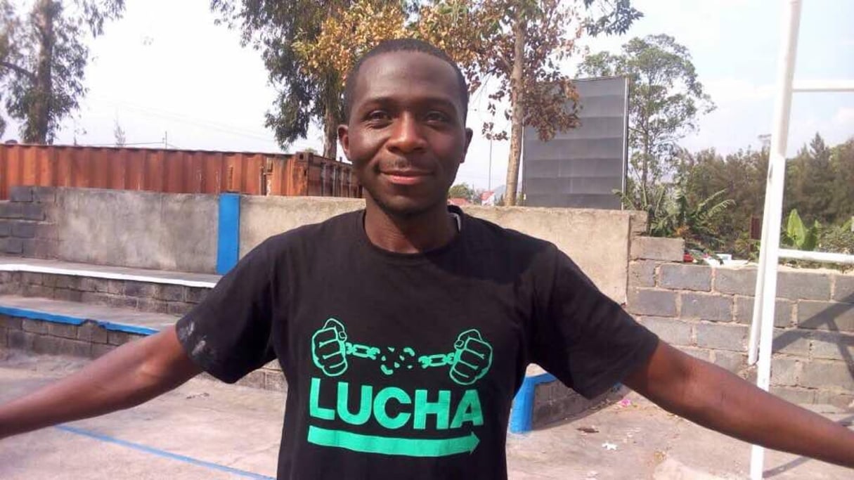 Luc Nkulula, un des fondateurs du mouvement citoyen Lutte pour le changement (Lucha). © Compte Facebook de la Lucha