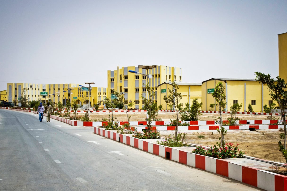 Sur le campus de l’École supérieure polytechnique de Nouakchott, dans le centre de la capitale. © Doauda Corera pour JA