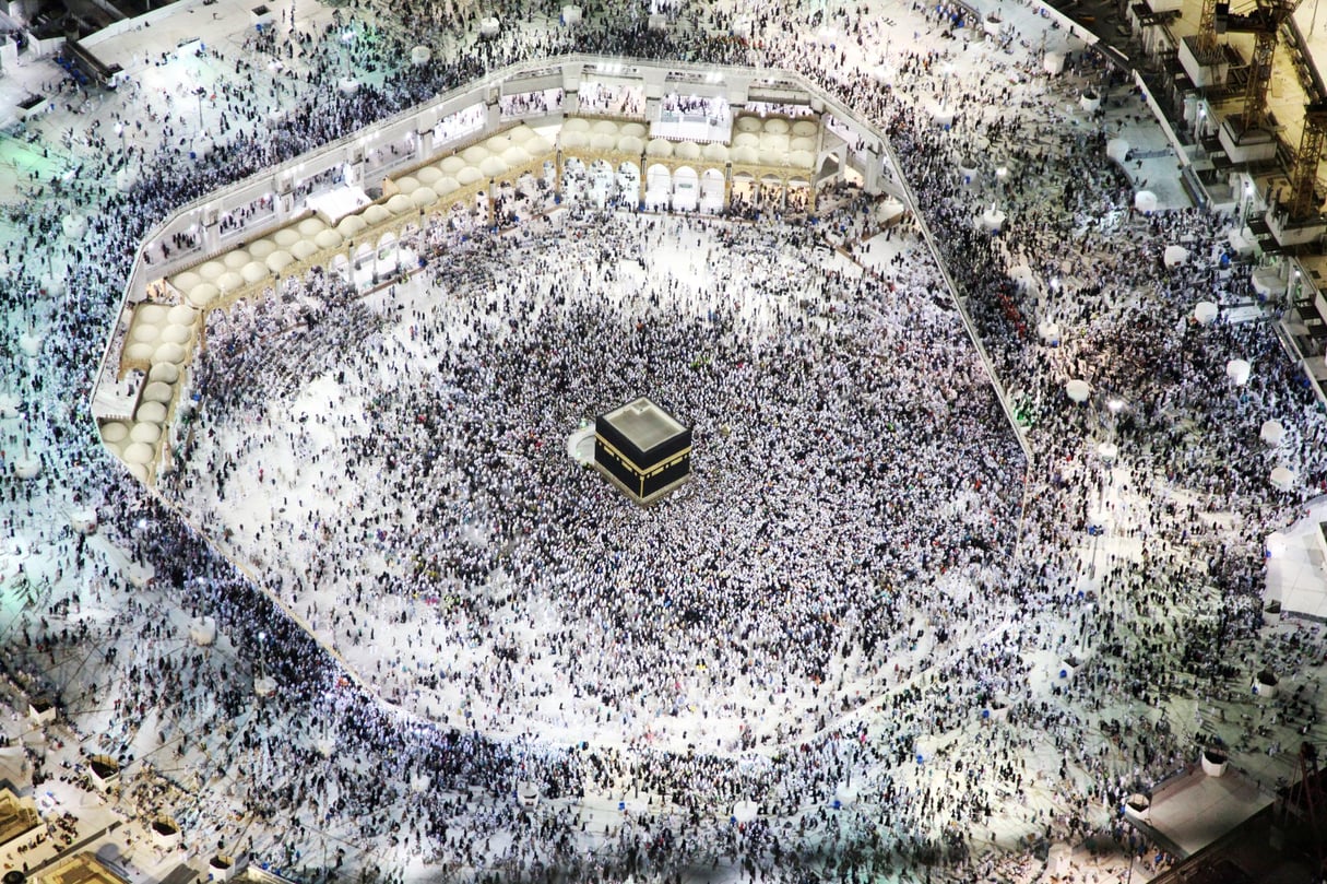 Le Masjid al-Haram (la Grande Mosquée), à La Mecque, lors du hajj de 2017. © AFP