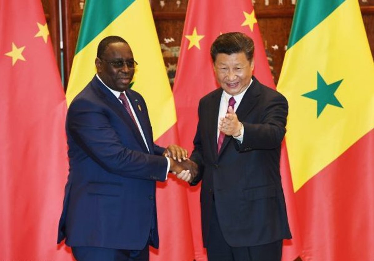 Macky Sall et le président chinois Xi Jinping à Hangzhou, en septembre 2016. © Minoru Iwasaki/AP/SIPA