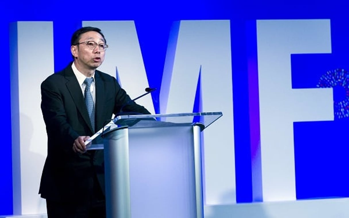 Tao Zhang, directeur général adjoint du FMI, le 18 avril 2018 à Washington. © Jose Luis Magana/AP/SIPA