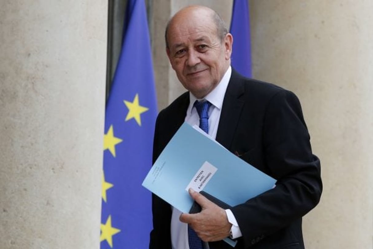 Le ministre français des Affaires étrangères, Jean-Yves Le Drian, à Paris en juin 2017. © Francois Mori/AP/SIPA