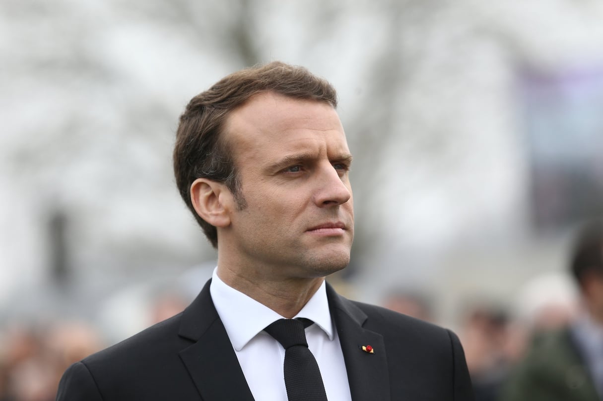 Le président français Emmanuel Macron. © Franck CRUSIAUX/REA