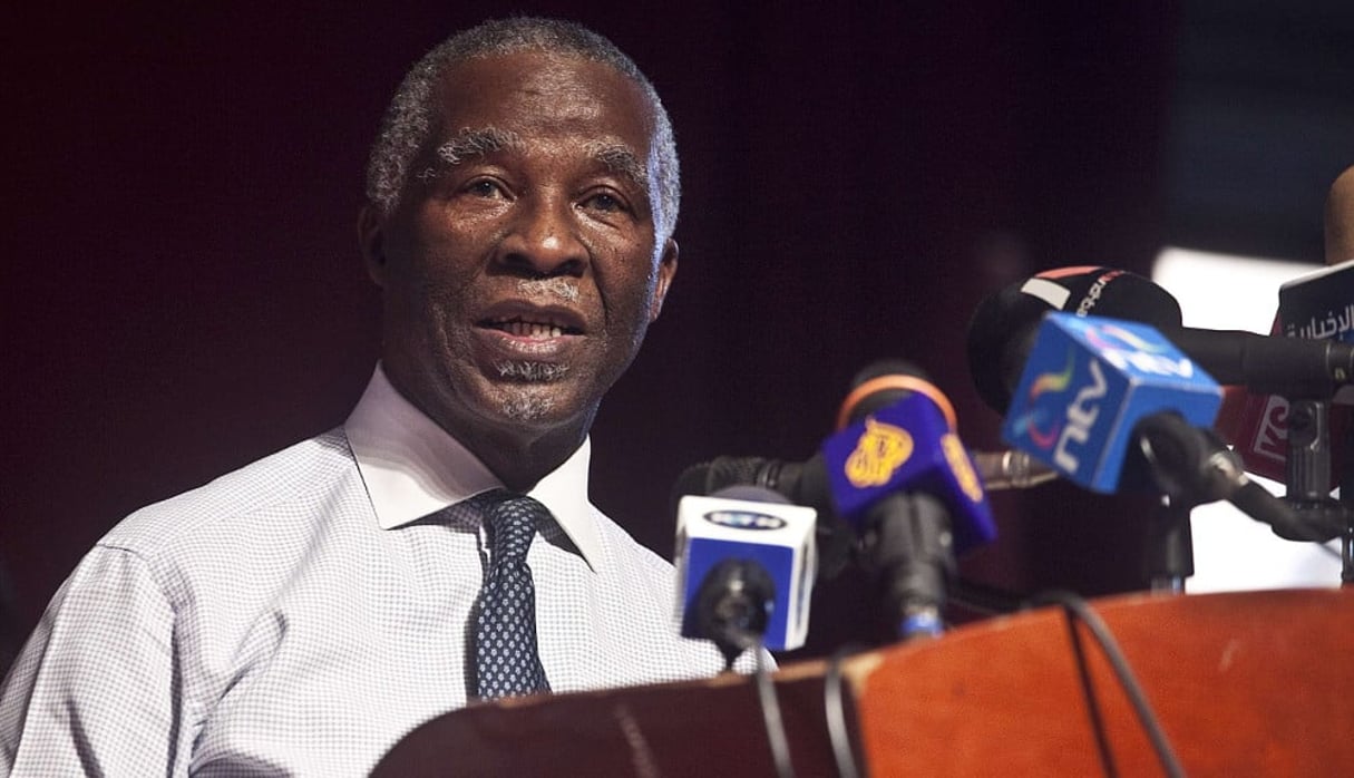 Thabo Mbeki, ancien président sud-africain. © Pete Muller/AP/SIPA