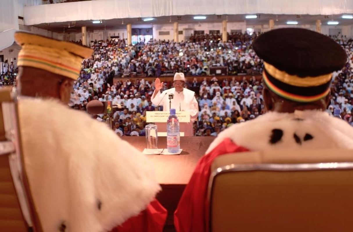 Ibrahim Boubacar Keïta, à Bamako lors de sa prestation de serment pour son second mandat, le 4 septembre 2018. © DR / Présidence de la République du Mali