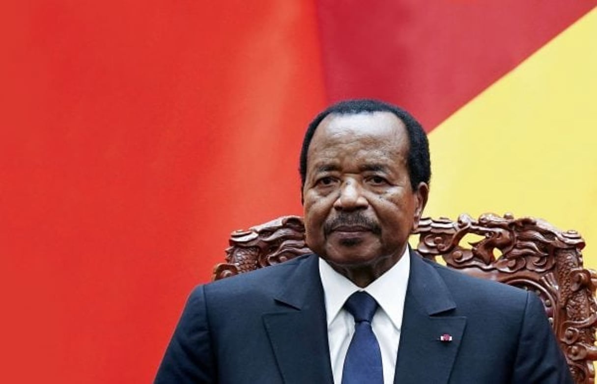 Paul Biya, le président camerounais. © Lintao Zhang/AP/SIPA