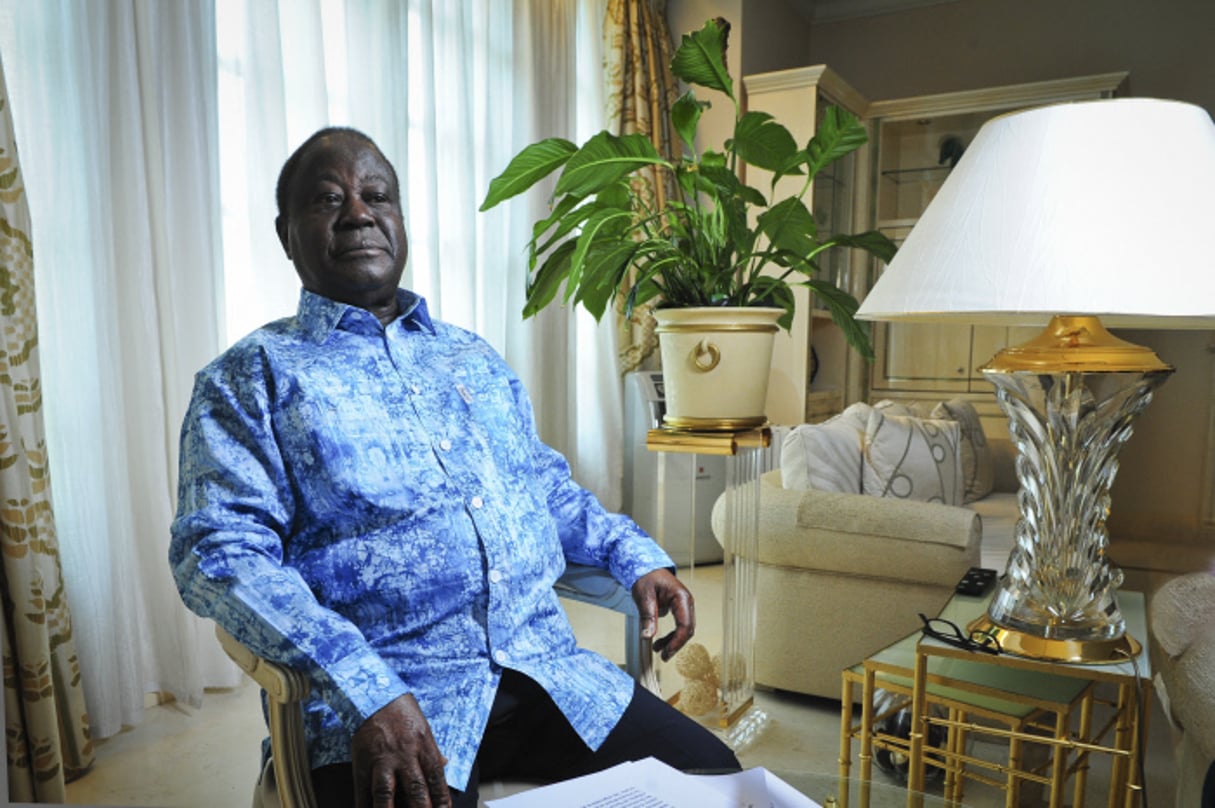 Henri Konan Bedié, en juin 2017 à Paris (archives). © Vincent Fournier/Jeune Afrique-REA