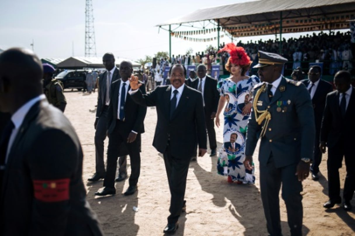 Le président camerounais Paul Biya à son arrivée à Maroua, le 29 septembre 2018. © AFP | ALEXIS HUGUET