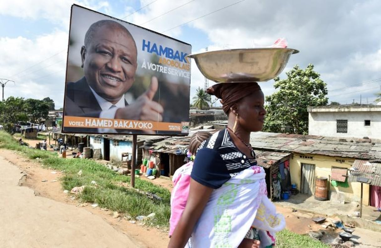 Bataille électorale dans Abidjan pour les municipales, 4 octobre 2018. © ISSOUF SANOGO / AFP