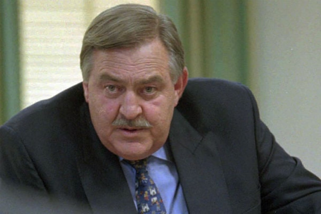 Pik Botha, ancien ministre des Affaires étrangères sous l’apartheid. © Sasa Kralj/AP/SIPA