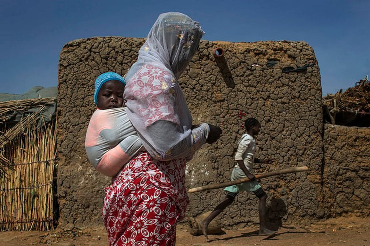 Des déplacés internes dans la région de Mopti, en 2015. © Photo MINUSMA/Marco Dormino