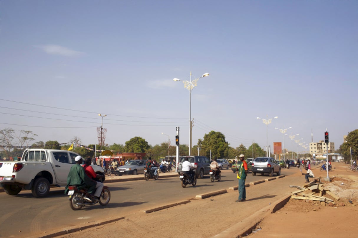 Circulation à Ouagadougou en février 2011. © Nyaba Leon Ouedraogo pour JA