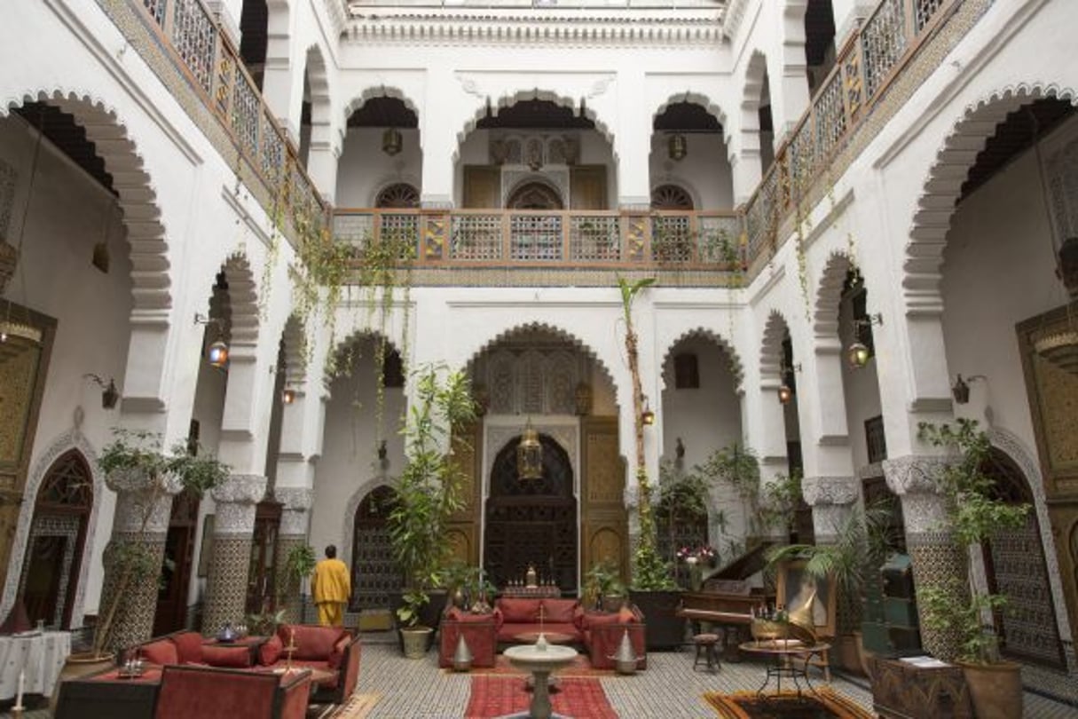 (GERMANY OUT) Hotel, Restaurant und Gästehaus Dar el Ghalia in einem historischen Rijad in der Altstadt von Fes, Marokko  (Photo by Fishman/ullstein bild via Getty Images) © ullstein bild via Getty Images