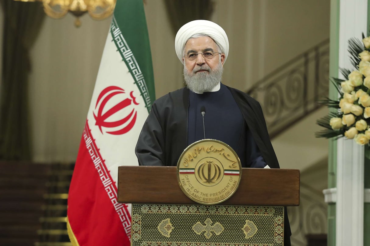 Le président iranien Hassan Rohani, le 17 novembre 2018. © AP/SIPA