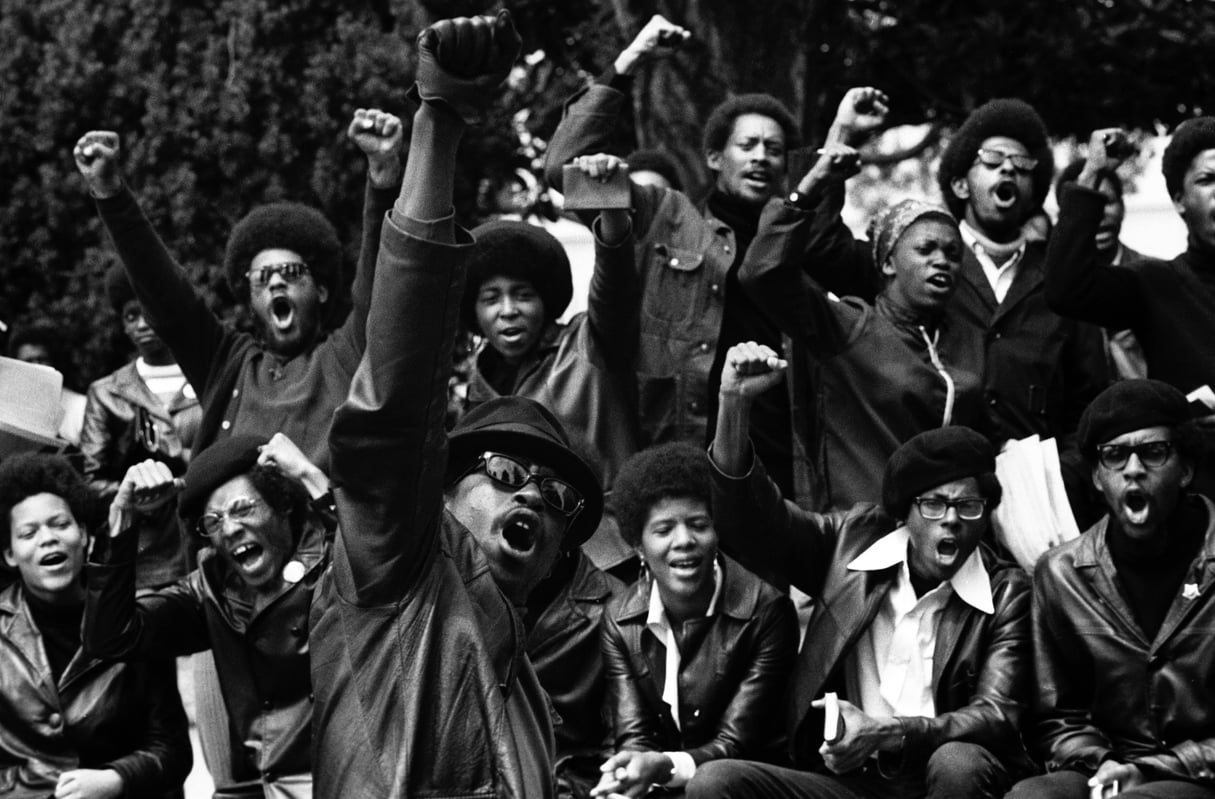 Des membres du Black Panther Party, photographiés par Stephen Shames dans les années 1960. &copy; Stephen Shames courtesy Steven Kasher Gallery