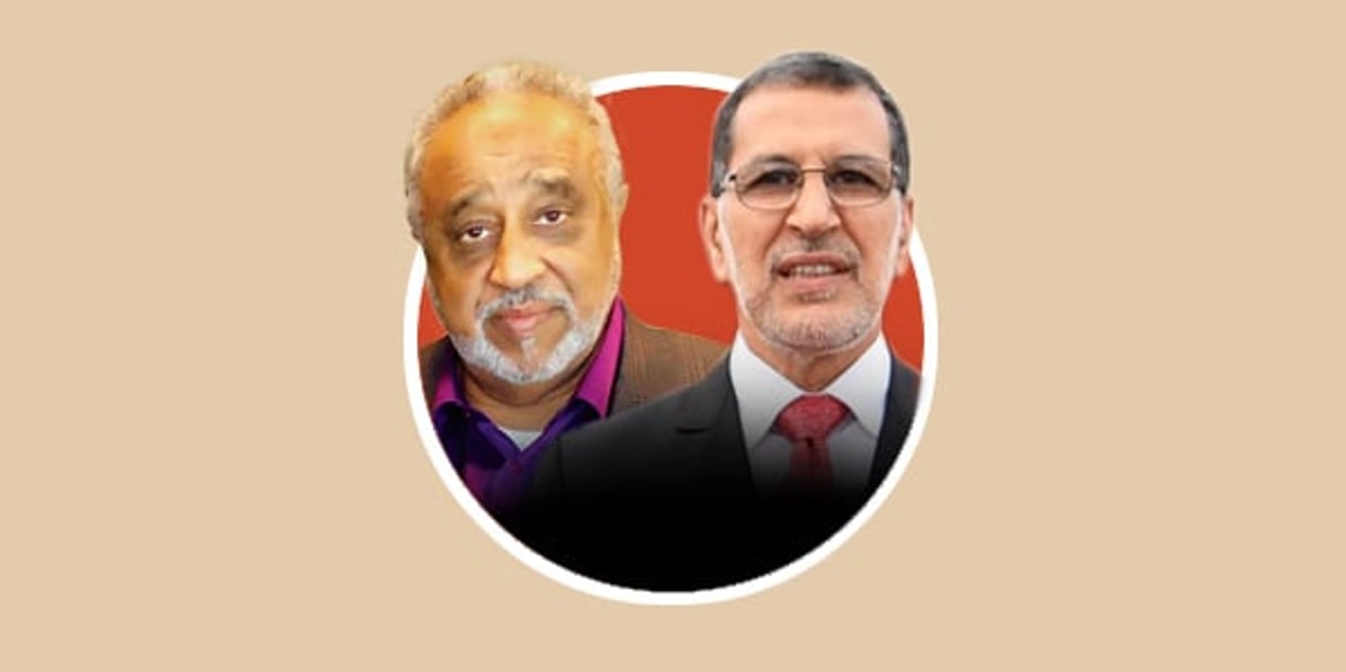 Mohammed Hussein Al Amoudi (PDG de Corral Petroleum Holdings AB et Saadeddine El Othmani (Premier ministre du Maroc) © Montage JA