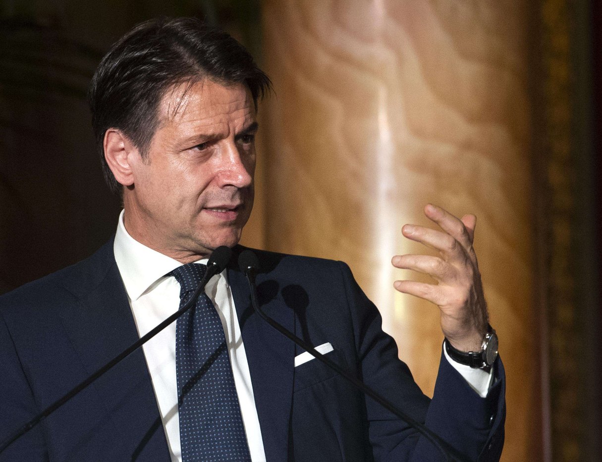 Le Premier ministre italien Giuseppe Conte, le 4 décembre 2018. © Maurizio Brambatti/AP/SIPA