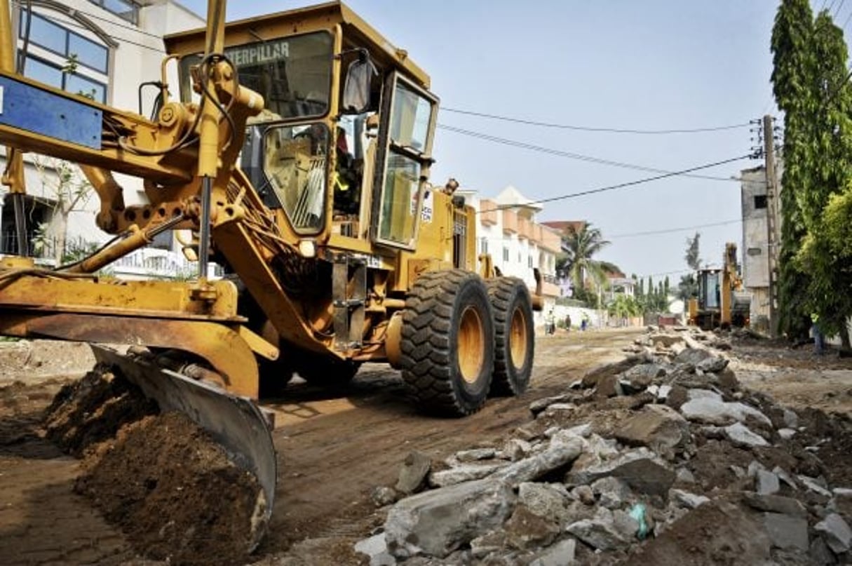Lancement des travaux dans le quartier Haie-Vive de Cotonou, début janvier. © ADEWOLE/AID pour JA