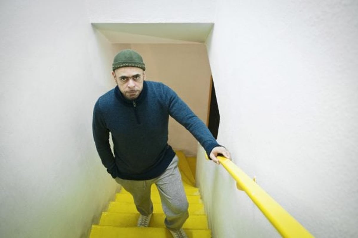 José Youcef Lamine Kaminsky, rappeur, créateur du label indépendant Hors Cadres. © Vincent Fournier/JA
