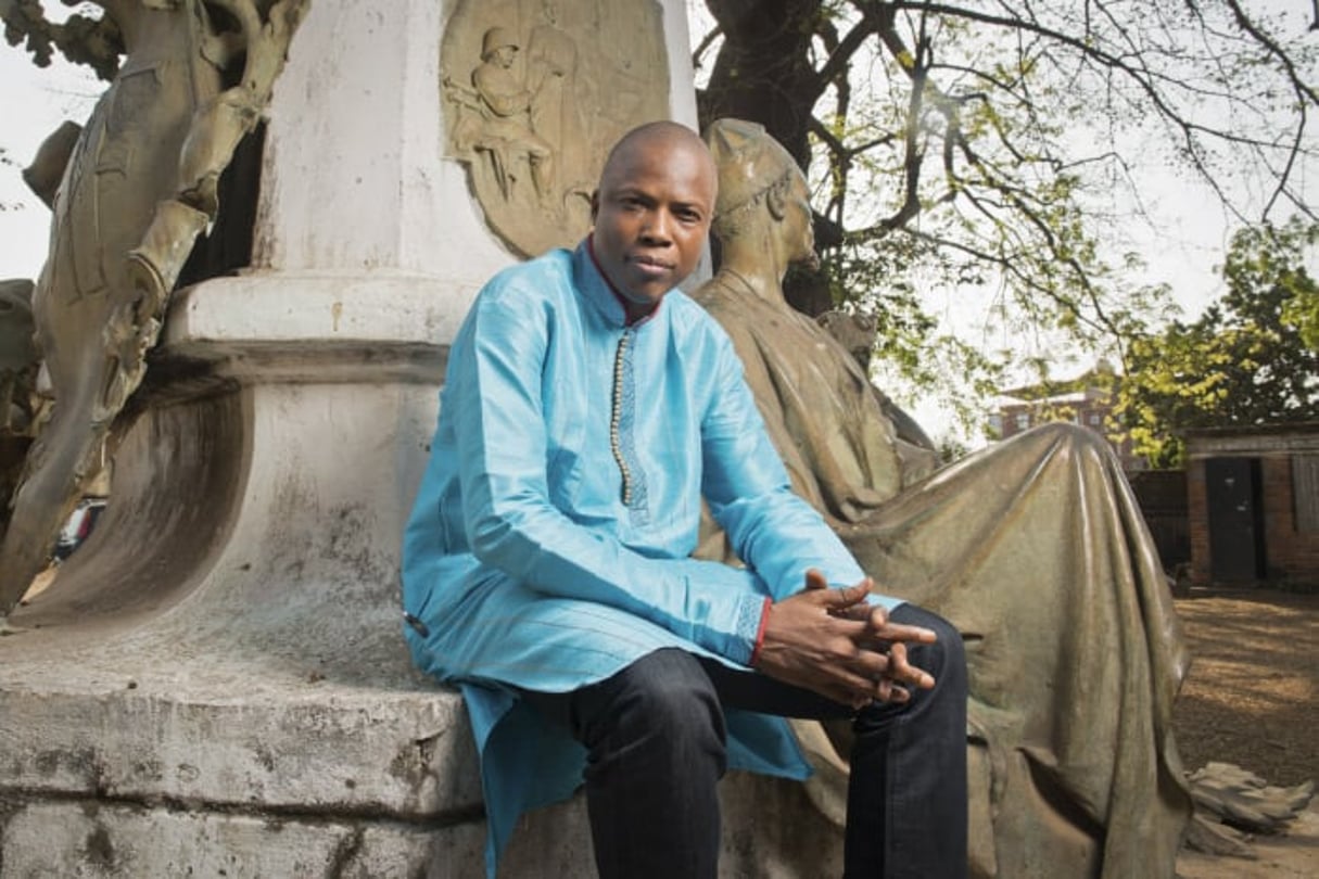 Siaka Barry, lorsqu’il était ministre de la Culture,  Musée national de Conakry. © Youri Lenquette pour JA
