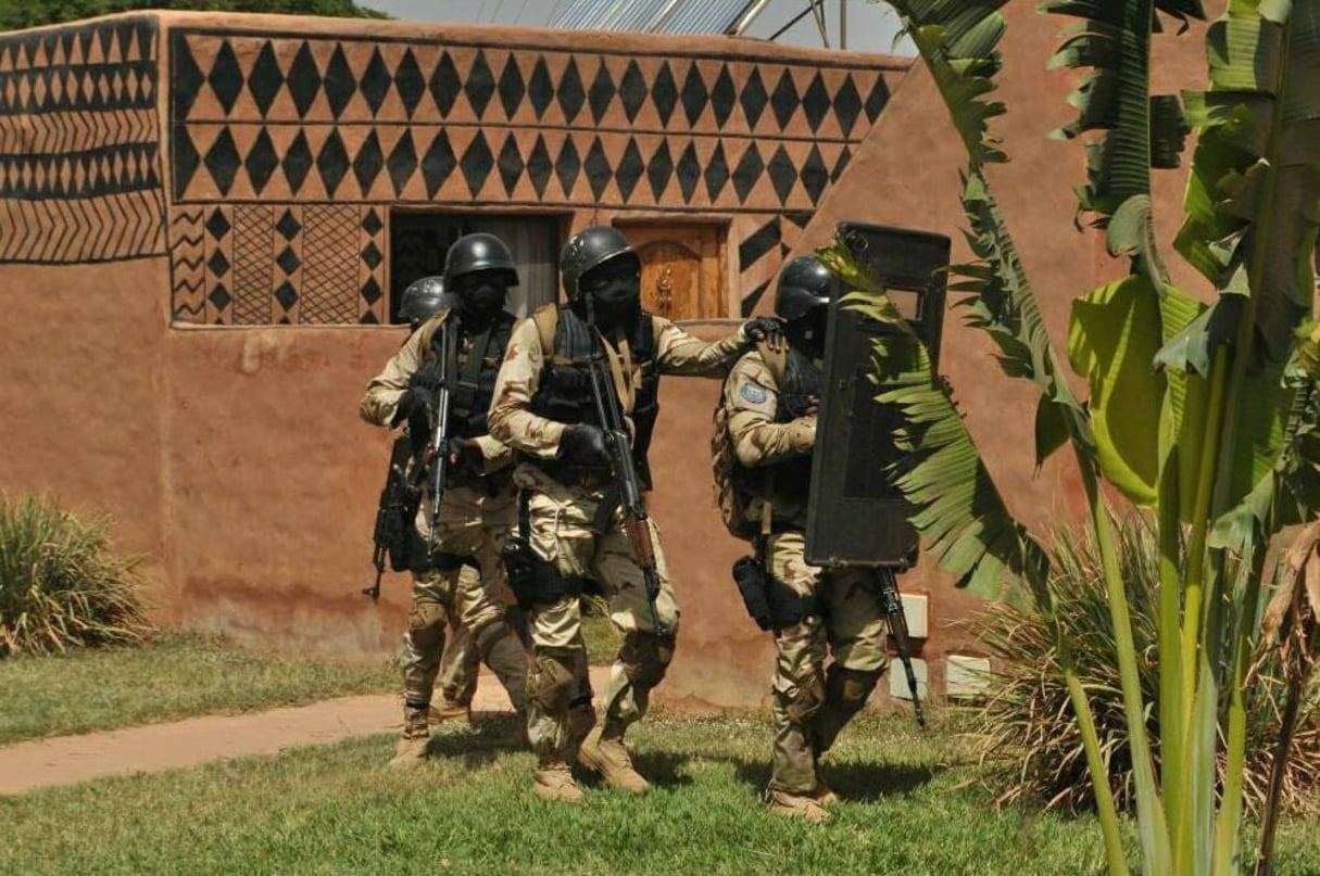 Des militaires burkinabè à l’entraînement. © DR / DIRPA Burkina Faso