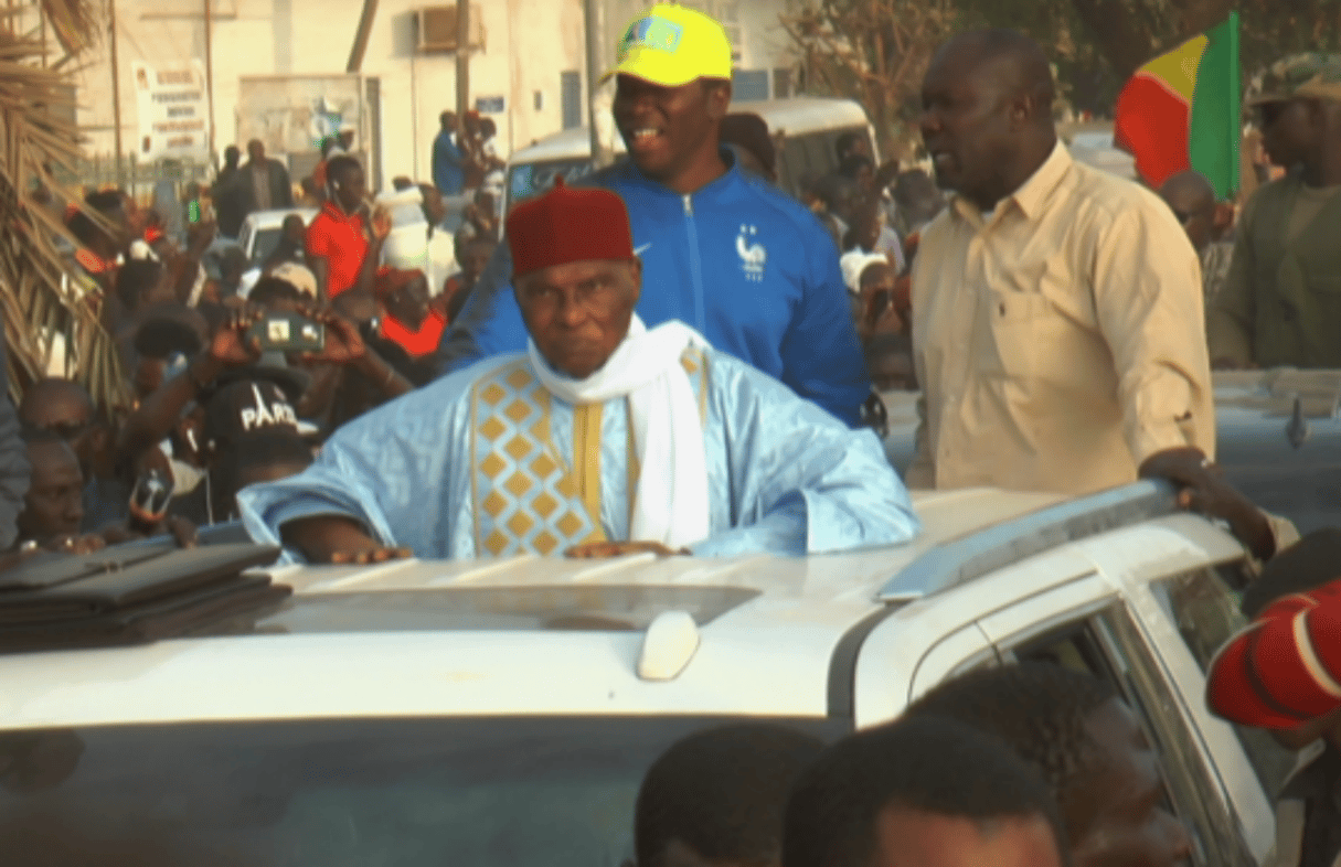 Abdoulaye Wade, lors de son retour à Dakar, le jeudi 7 janvier 2019. © Cheick Berthe