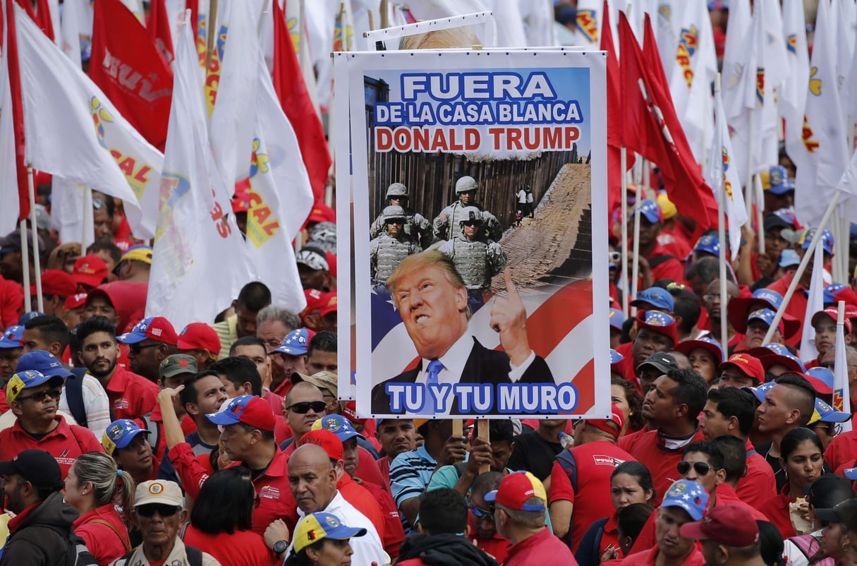 Manifestation pro-Maduro, à Caracas, le 2 février 2019. &copy; Rodrigo Abd/AP/SIPA