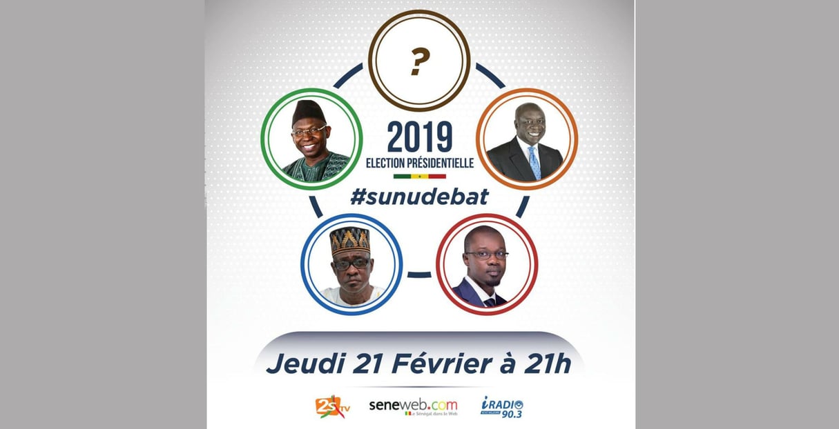 #SunuDébat devait initialement se tenir le jeudi 21 février à 21 heures. © DR
