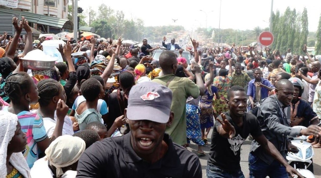 Guillaume Soro à Ferkessédougou, dans le nord de la Côte d’Ivoire, le 21 février 2019. © DR / Guillaume Soro