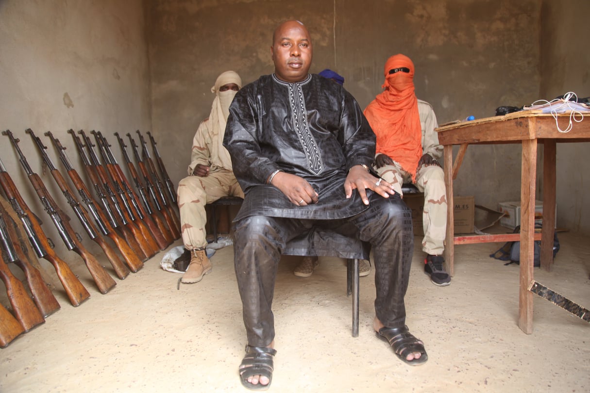 Sékou Allaye Bolly dans sa caserne à Mopti, le 12 mars 2019. © Baba Ahmed pour JA