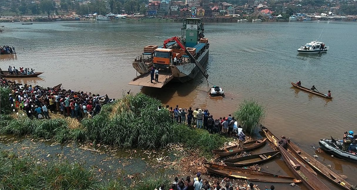 Embarquement à bord d’une barge sur le lac Kivu, en RDC, en 2017 (illustration). © Creative Commons / EMMANRMS / Wikimedia