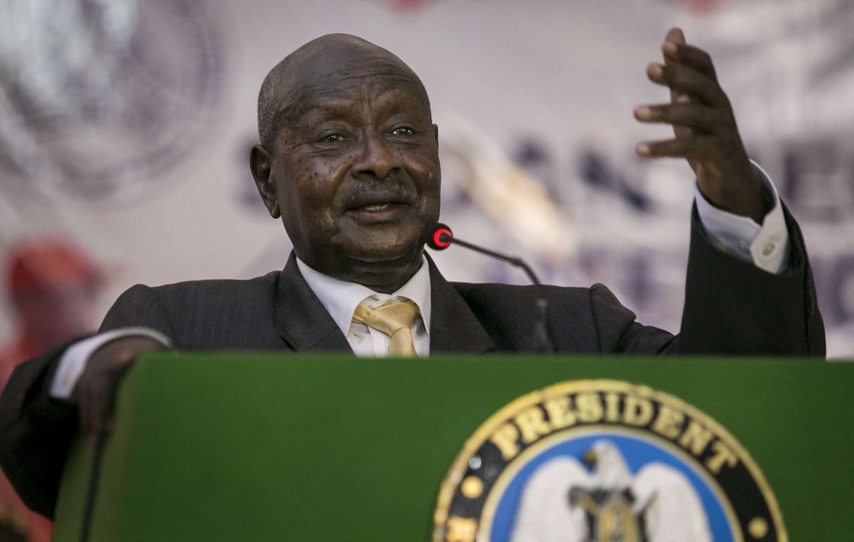 Le président ougandais Yoweri Museveni, en mai 2018. © Bullen Chol/AP/SIPA