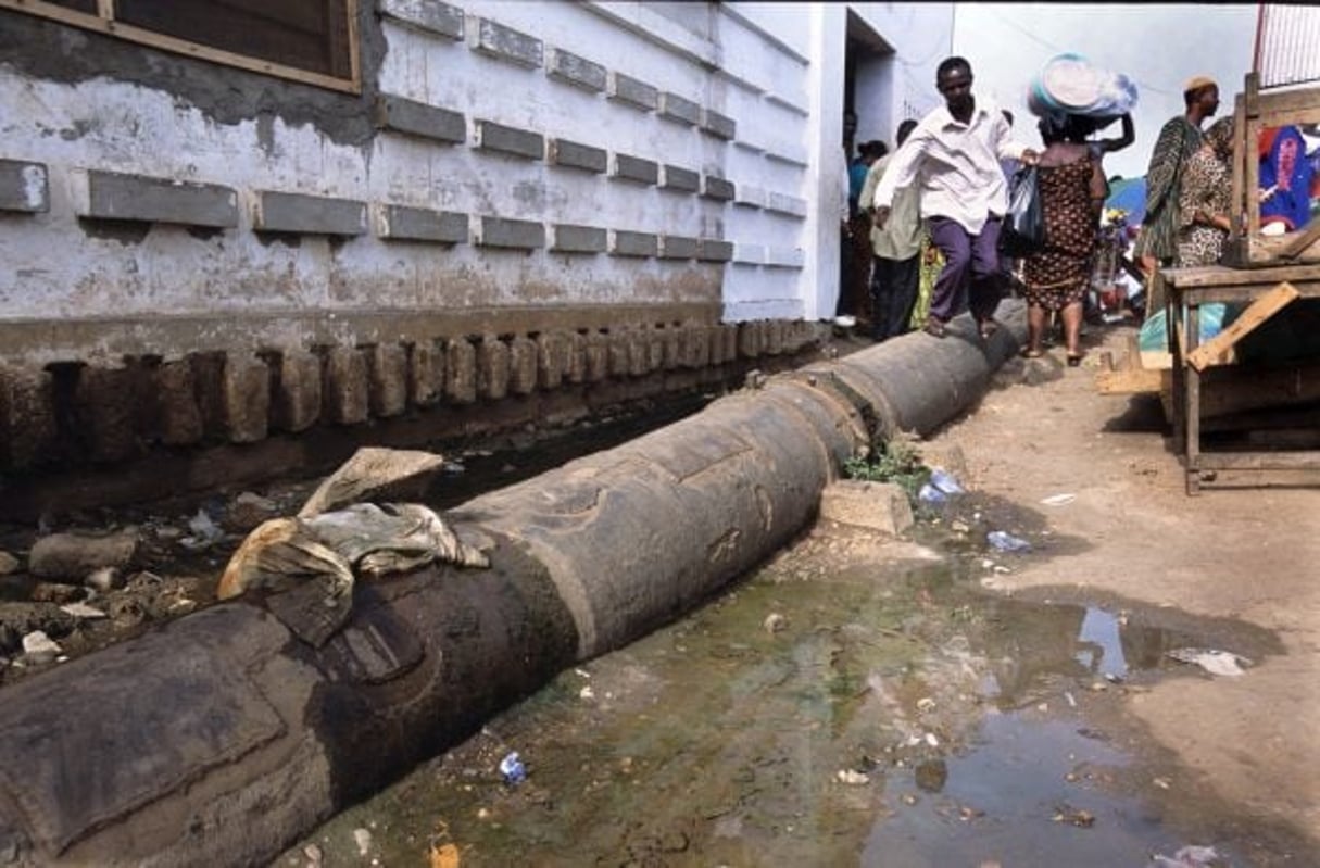 Branchement défaillant, à Accra, au Ghana (photo d’illustration). © Boisseaux/La Vie-REA