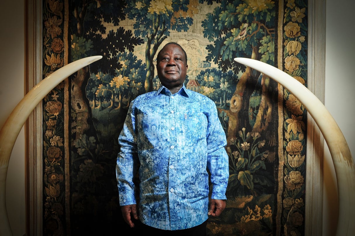 Henri Konan Bédié, le président du Parti démocratique de Côte d’Ivoire (PDCI). © Vincent Fournier/JA