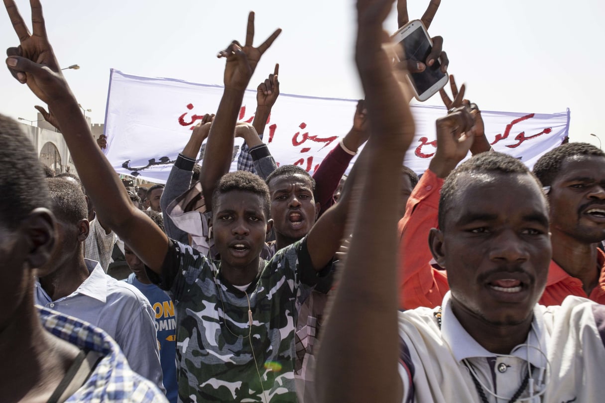 Sit-in devant le QG de l’armée à Khartoum, 2019. Salih Basheer/AP/SIPA © Salih Basheer/AP/SIPA