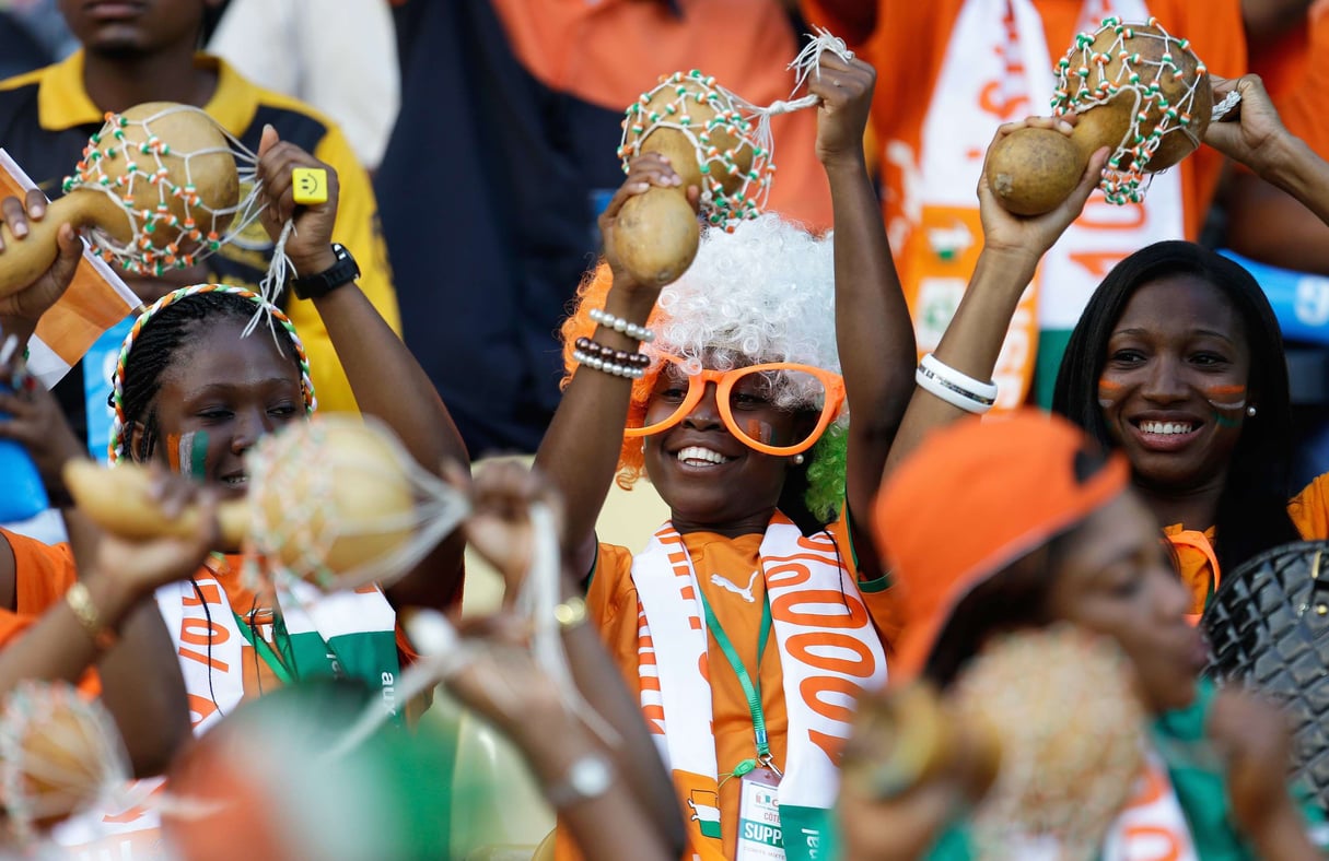 Des supporters ivoiriens lors de la Coupe d’Afrique des nations en 2013 en Afrique du Sud (photo d’illustration). © Armando Franca/AP/Sipa