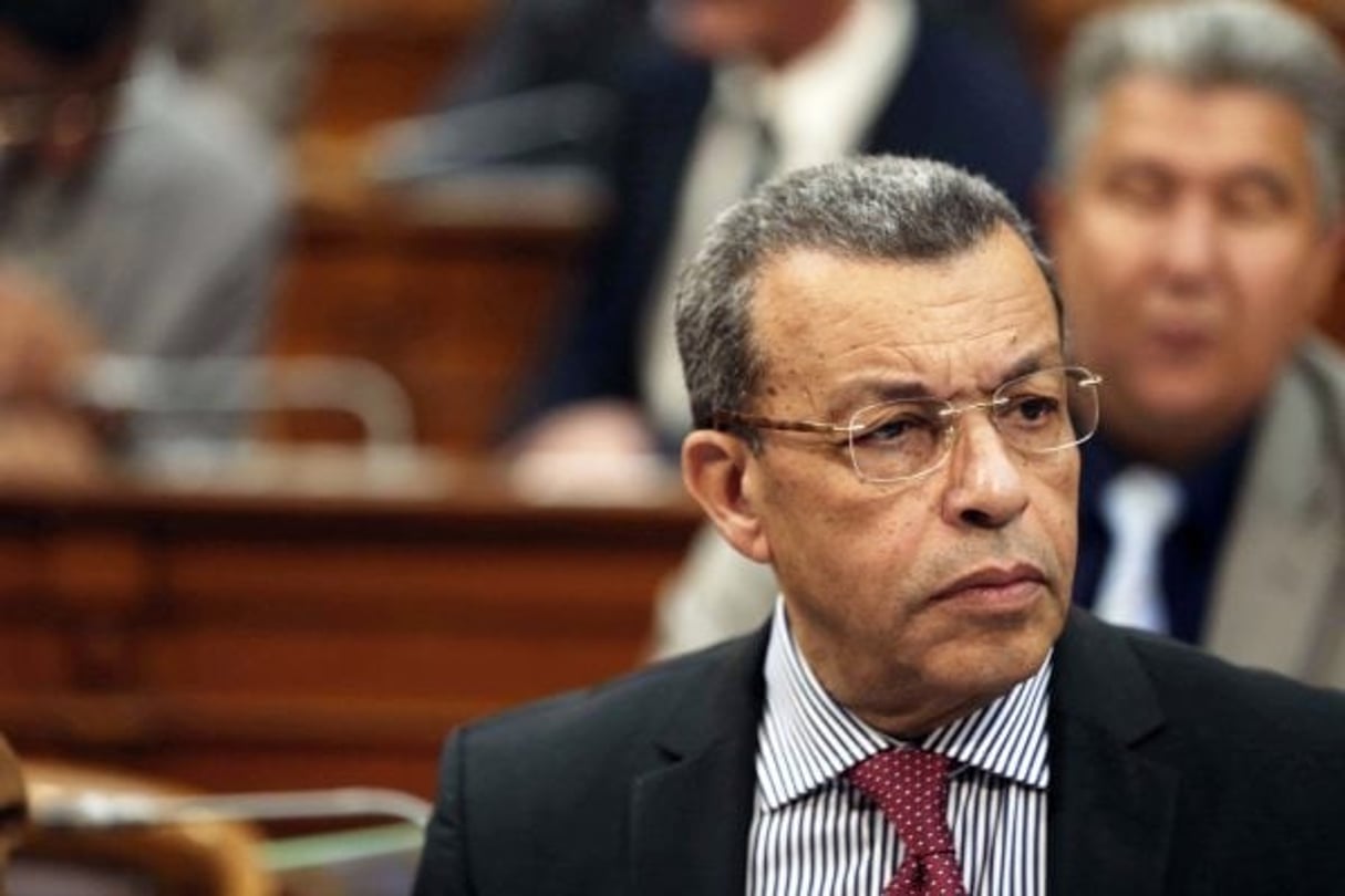 L’ex-ministre des Finances algérien Abderrahmane Benkhalfa, en décembre 2015 à Alger. © Bensalem Billel/APP