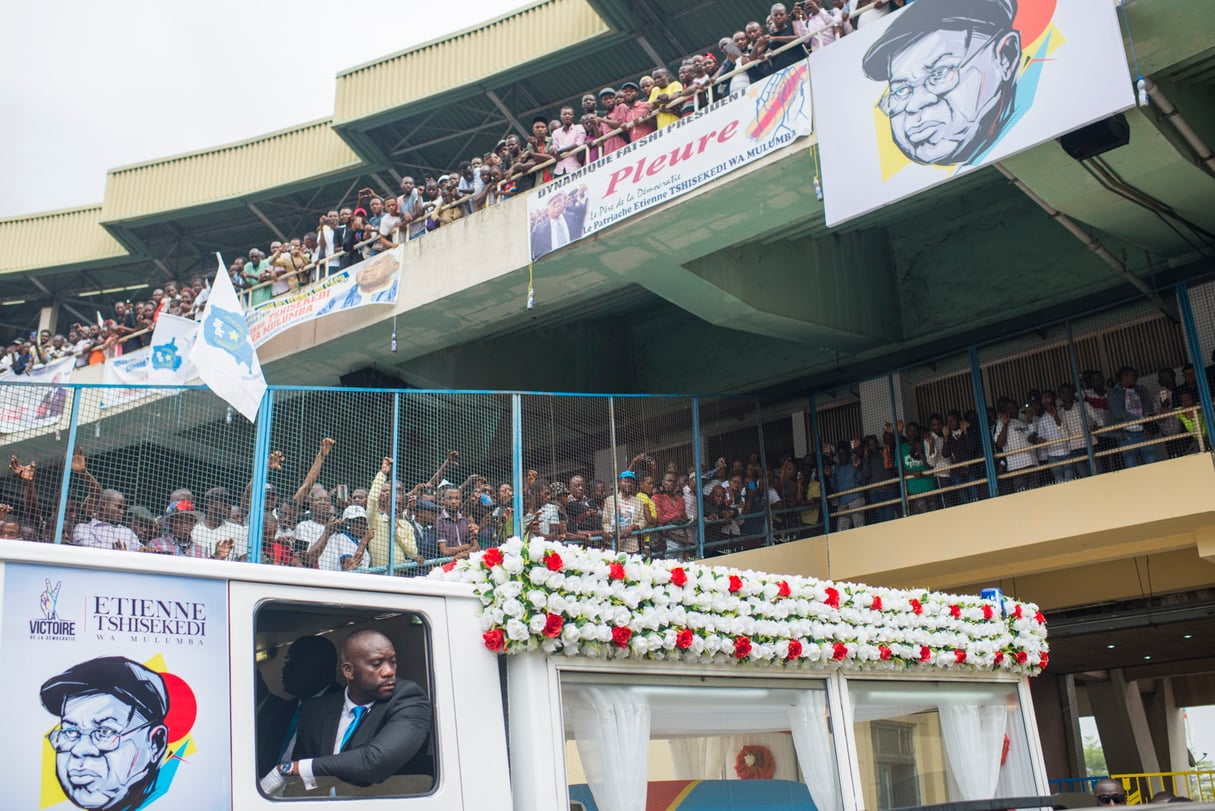 La cérémonie populaire au stade des Martyrs. &copy; Colin Delfosse pour JA