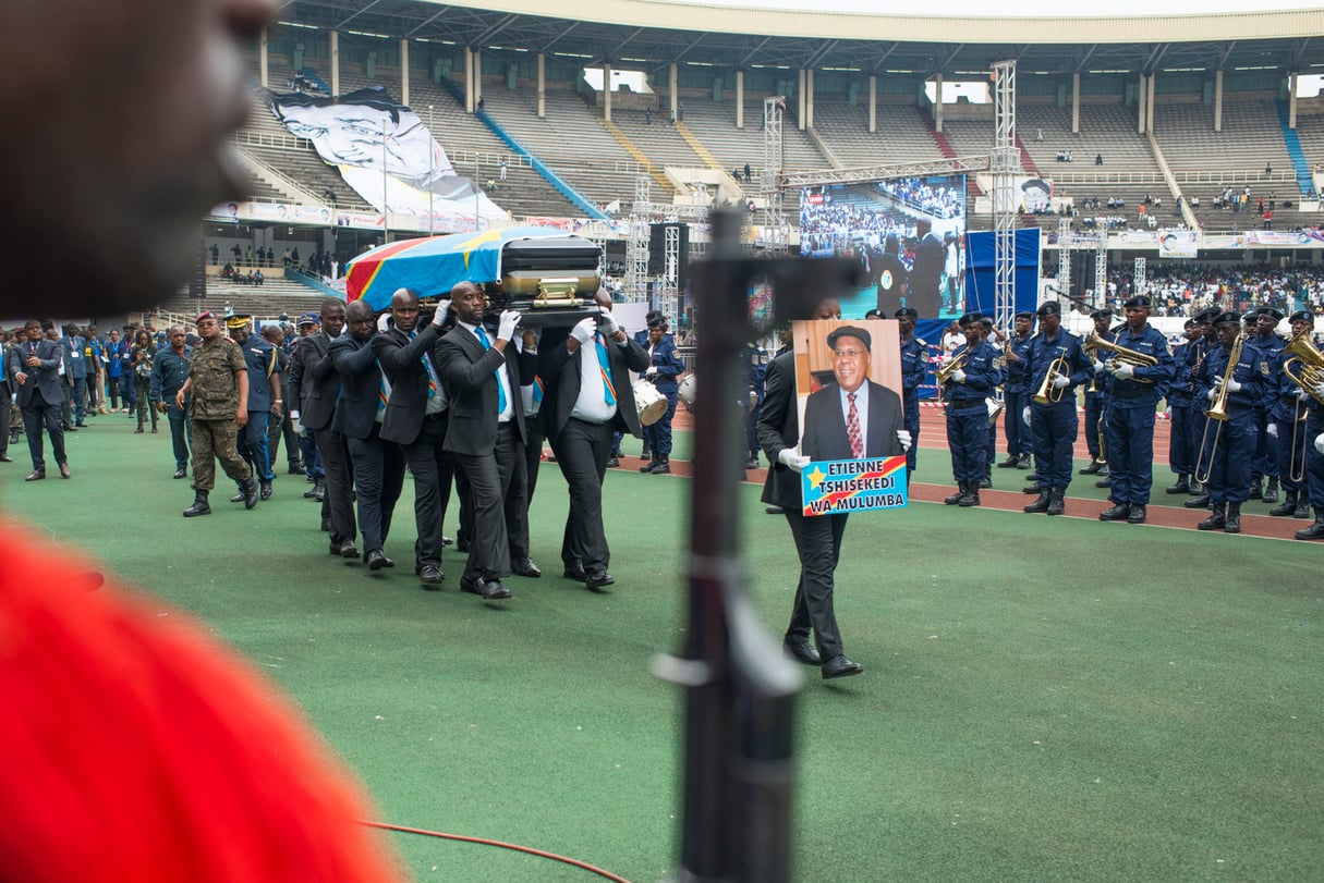 La cérémonie populaire au stade des Martyrs.. &copy; Colin Delfosse pour JA